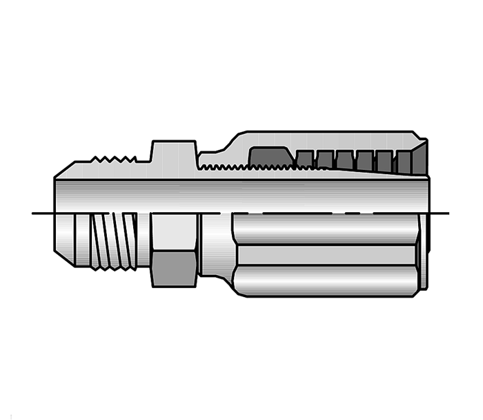 VIROLE POUR TUYAU SAE 100 R5 00518   